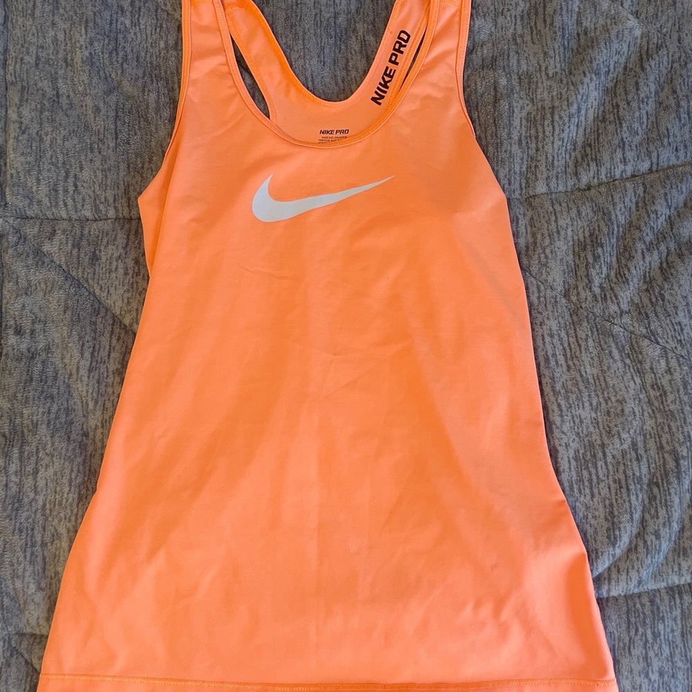 Nike Pro Orange Tank Top